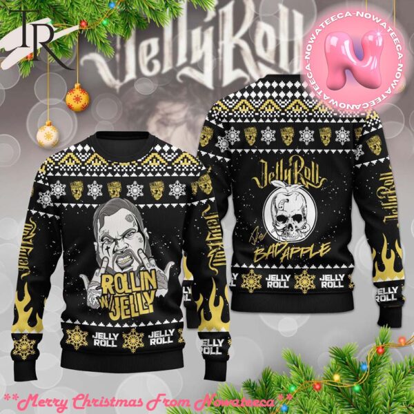 Rollin Jelly Roll Bad Apple Ugly Sweater Gift For Men And Women