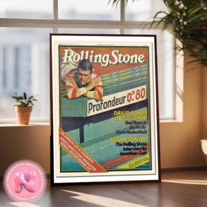 Rolling Stone Australia October 1979 Daily Bowie Thing Cover With The Headline David Bowie And Iggy Pop Home Decor Poster Canvas