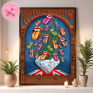 Rolling Stones Hackney Diamond Tour 2024 Dates And Location Home Decor Poster Canvas