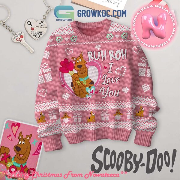 Scooby Doo I Love You Valentine Ugly Christmas Sweater Gift For Holiday