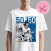 Los Angeles Dodgers Shohei Ohtani Heather Royal 50-50 Home Rund And Stolen Bases 2024 Unisex T-Shirt