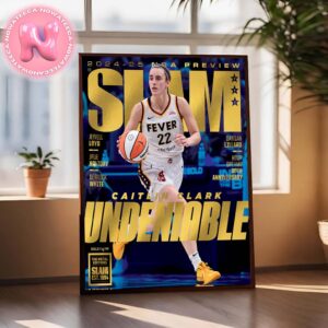 Simply Undeniable Caitlin Clark Covers SLAM 252 Indiana Fever WNBA Home Decor Poster Canvas