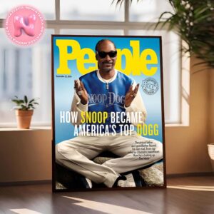 Snoop Dogg On The Cover Of People Magagine How Snoop Became Americas Top Dogg On September 23th 2024 Home Decor Poster Canvas