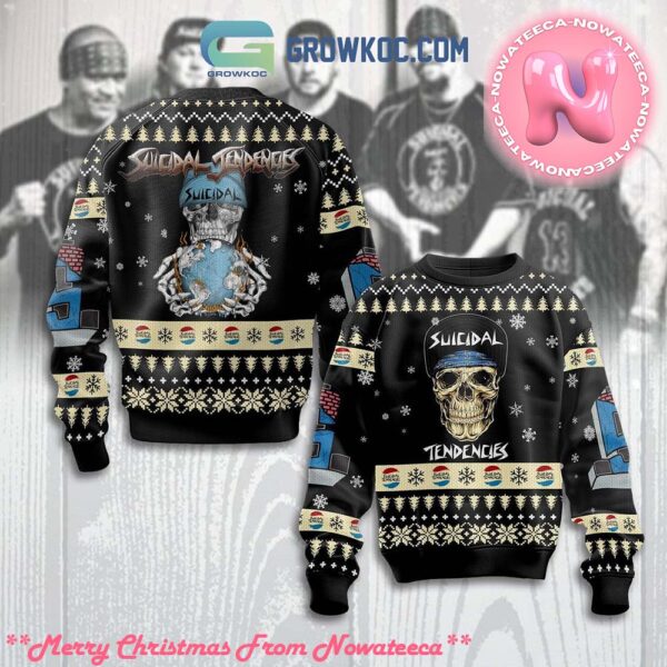 Suicidal Tendencies Band Skull Ugly Christmas Sweater Gift For Holiday