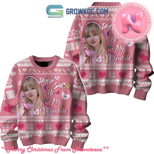 Taylor Swift Be My Valentine Ugly Christmas Sweater Gift For Holiday