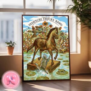 Tedeschi Trucks Band Muisc Show First Poster For Saratoga Springs New York At Saratoga Performing Arts Center On August 30th 2024 Home Decor Poster Canvas