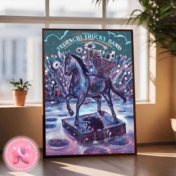 Tedeschi Trucks Band The Second Poster Live Show Concert For Saratoga Springs New York At Saratoga Performing Arts Center On August 30th 2024 Home Decor Poster Canvas