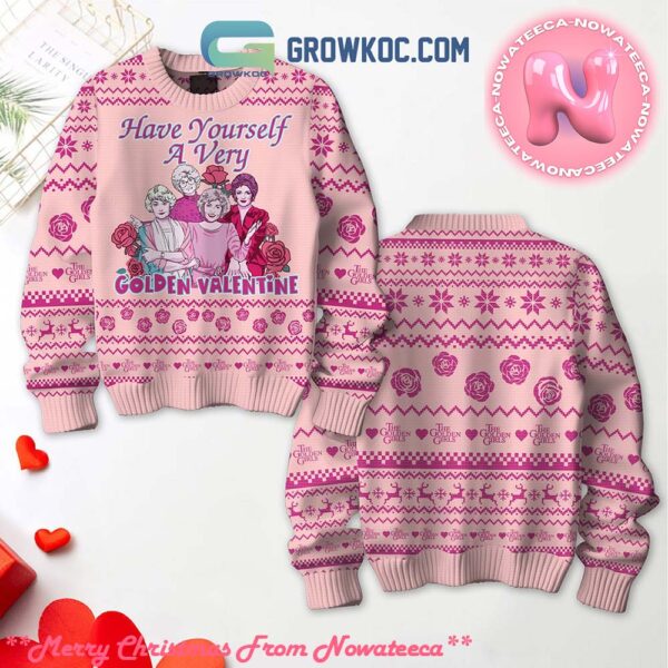 The Golden Girls Golden Valentine Ugly Christmas Sweater Gift For Holiday