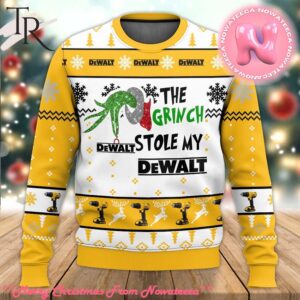 The Grinch Stole My Dewalt Ugly Sweater Gift For Men And Women