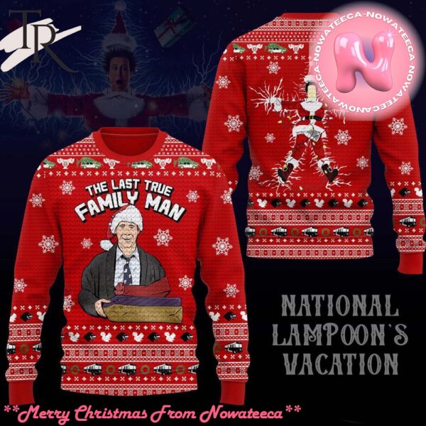 The Last True Family Man National Lampoons Vacation Ugly Sweater Gift For Men And Women