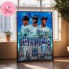 New York Yankees Al East Division Champions 2024 MLB Home Decor Poster Canvas