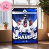 The New York Yankees Have Clinched Their Second Al East Title In The Last Three Years 2024 MLB Season Home Decor Poster Canvas