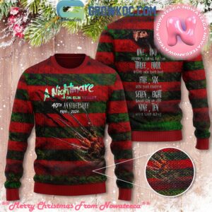 The Nightmare On Elm’s Street Freddy Krueger Halloween Ugly Christmas Sweater Gift For Holiday