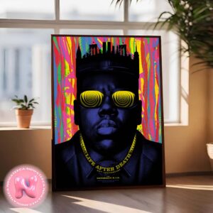 The Notorious BIG Life After Death 25th Anniversary Live Show Concert Art By Anthony Petrie 2022 Home Decor Poster Canvas