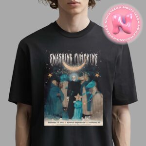 The Smashing Pumpkins Live Show Poster For Bank Plus Amphitheater In Southaven MS On September 10th 2024 Unisex T-Shirt