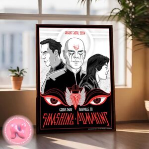 The Smashing Pumpkins New Live Show Poster For Nashville Tennesse At Geodis Park On August 30th 2024 Home Decor Poster Canvas