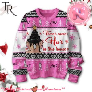 Theres Some Hos In This House Cardi B Ugly Sweater Gift For Men And Women