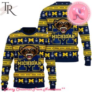 This Is Michigan Wolverines Ugly Christmas Sweater Gift For Men And Women