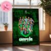 Unicaja Defeated The NBA G League United In The Final To Win FIBA Intercontinental Cup Champions 2024 At Singapore Home Decor Poster Canvas