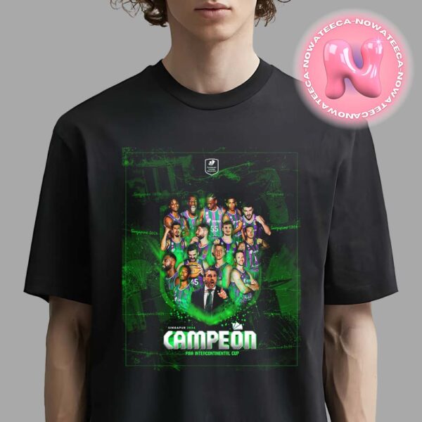 Unicaja Winner The FIBA Intercontinental Cup Champions 2024 In Singapur Unisex T-Shirt