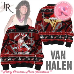 Van Halen Might As Well Jump Go A Head Jump Ugly Christmas Sweater Gift For Men And Women