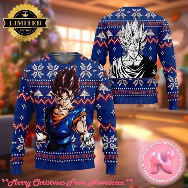 Vegito Manga Dragon Ball Z Anime Ugly Sweater Ugly Christmas Sweater Dragon Ball Z Gift For Family Ugly Christmas Sweater