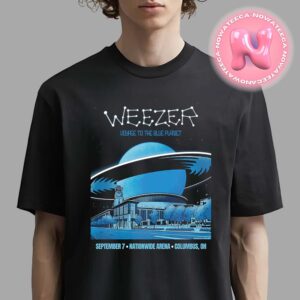 Weezer Voyage To The Blue Planet Poster For Nationwide Arena In Columbus OH On September 7th 2024 Unisex T-Shirt