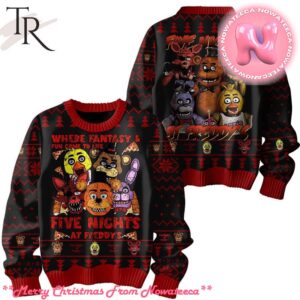 Where Fantasy And Fun Coome To Life Five Nights At Freddys Ugly Christmas Sweater Gift For Men And Women