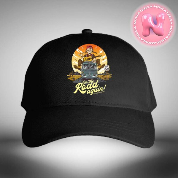 Willie Nelson On The Road Again Official Event Tee Classic Cap Hat Snapback