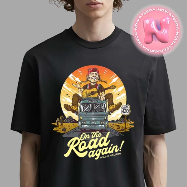 Willie Nelson On The Road Again Official Event Tee Unisex T-Shirt