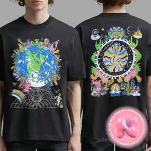 Worm World Short Sleeve Black Two Sides Unisex T-Shirt