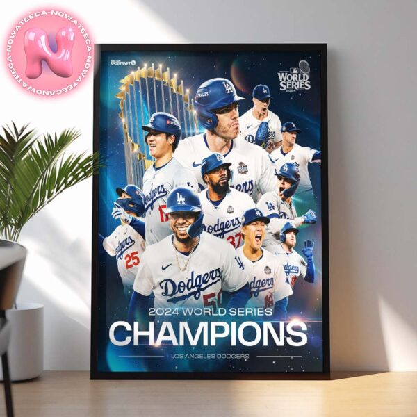 2024 MLB World Series Champions Los Angeles Dodgers Home Decor Poster Canvas