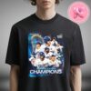 Shohei Ohtani Los Angeles Dodgers Majestic Threads 2024 World Series Champions Name And Number Tri-Blend Pullover Unisex T-Shirt Hoodie