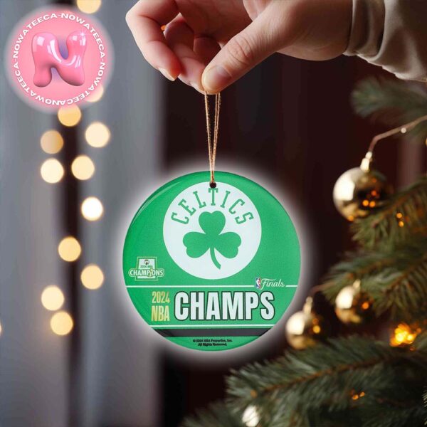 2024 NBA Finals Champions Boston Celtics Christmas Tree Decorations Ornament