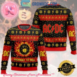 ACDC Highway To Hell The Christmas 2024 Gift For Family Ugly Christmas Sweater