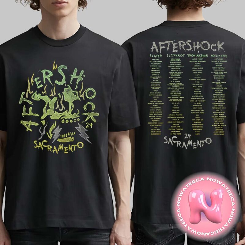 Aftershock Festival 2024 Burner Merch Tee Two Sides Unisex T Shirt