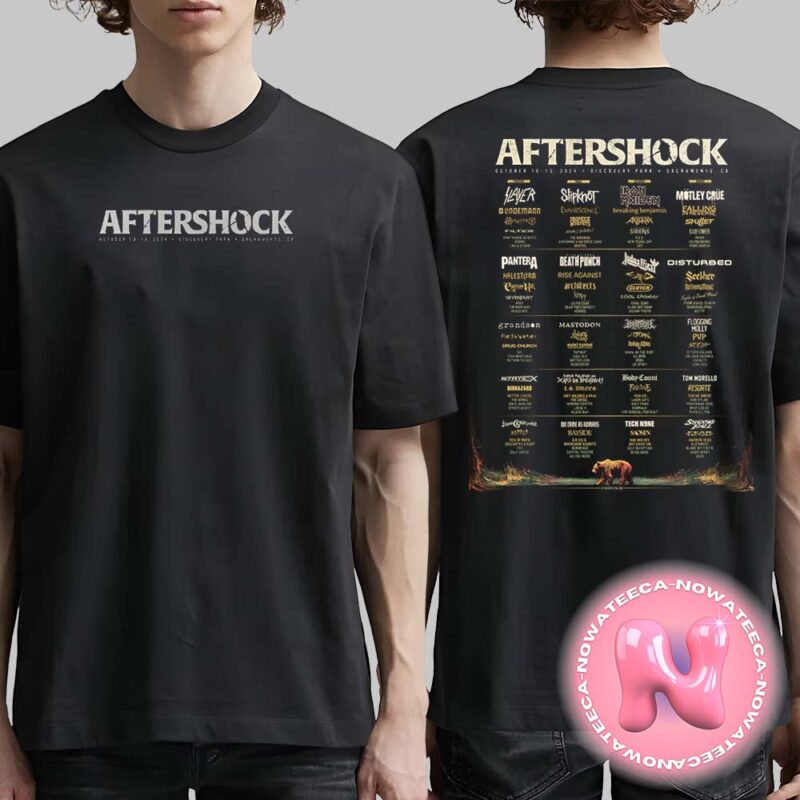 Aftershock Festival 2024 Discovery Park Sacramento CA Two Sides Unisex T Shirt