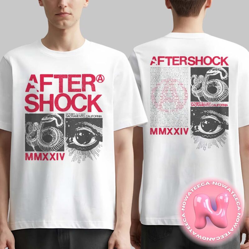 Aftershock Festival 2024 Optic Merch Tee Two Sides Unisex T Shirt