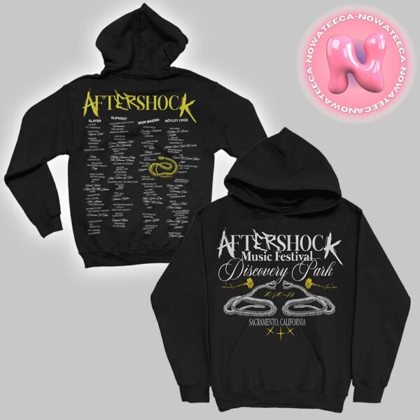 Aftershock Festival 2024 Poison Hoodie x Black T-Shirt