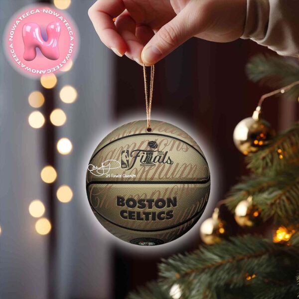 Al Horford Boston Celtics Autographed 2024 NBA Finals Champions Wilson Collectors Edition Basketball Christmas Tree Decorations Ornament