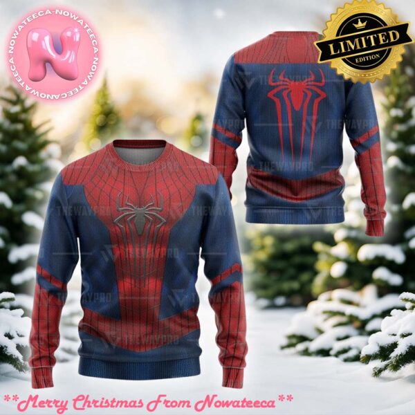 Amazing Spiderman Movie Superhero Custom Imitation Knitted Ugly Sweater