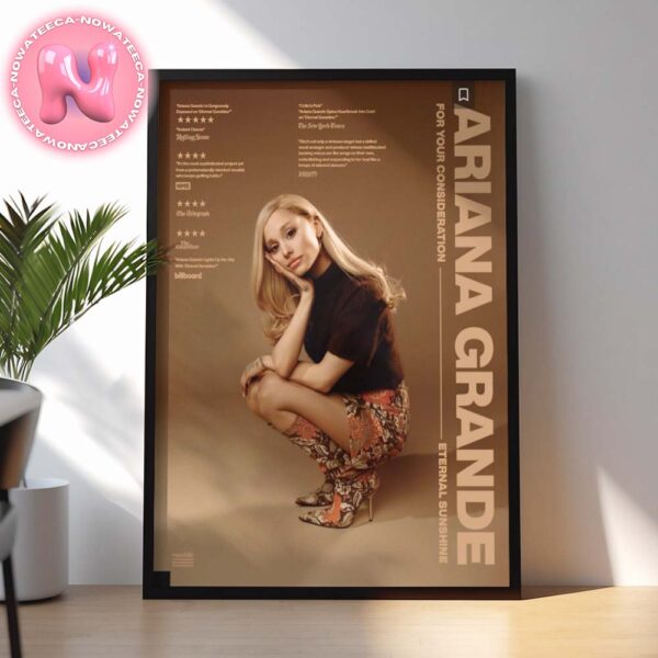 Ariana Grande For Your Consideration Eternal Sunshine Banner For The 2025 Grammys Home Decor Poster Canvas