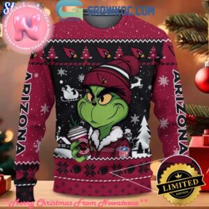 Arizona Cardinals Grinch Stolen Christmas 2024 Grinchmas Gift For Family Ugly Christmas Sweater