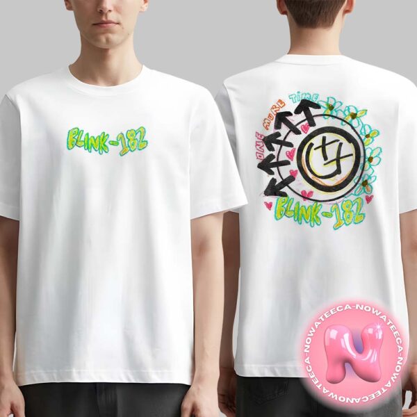 Blink 182 One More Time Smiley Sketch Two Sides Unisex T-Shirt