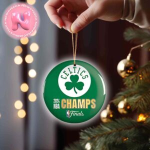 Boston Celtics 2024 Champs NBA Finals Christmas Tree Decorations Ornament