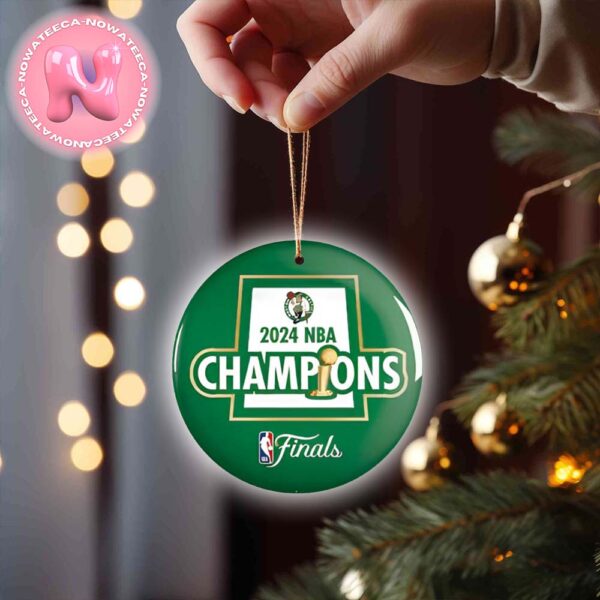 Boston Celtics Winner 2024 NBA Finals Champions Christmas Tree Decorations Ornament