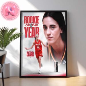 Caitlin Clark From Indiana Fever Has Been Rookie Of Year WNBA 2024 Home Decor Poster Canvas