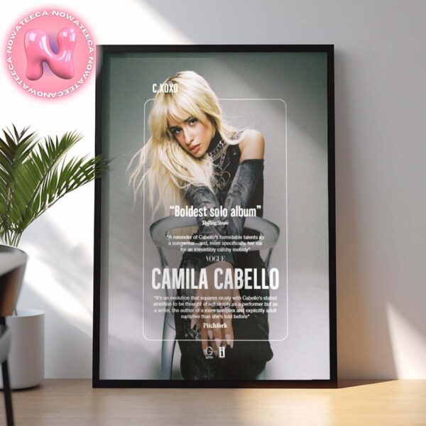 Camila Cabello Boldest Solo Album For Your Consideration Banner For The 2025 Grammys Home Decor Poster Canvas