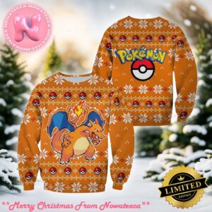 Charizard Dragonite Pokemon Ugly Christmas Sweater Xmas Gift For Holiday