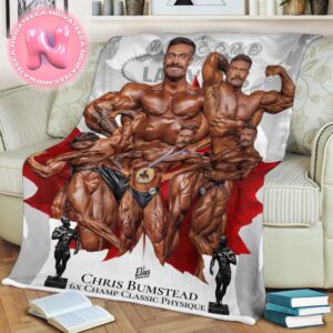 Chris Bumstead Winner 6x Champ Classic Physique Olympia 2024 Blanket